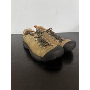 Keen Womens Presidio Sneaker Size 7.5 Brown Leather Lace-Up Hiking Outdoor shoe